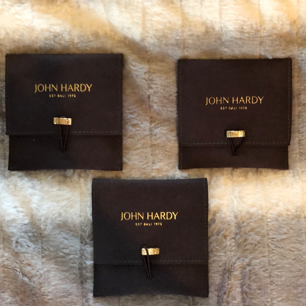 John Hardy Suede Jewelry pouch